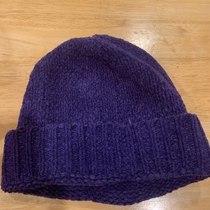 Purple Knitted Beanie